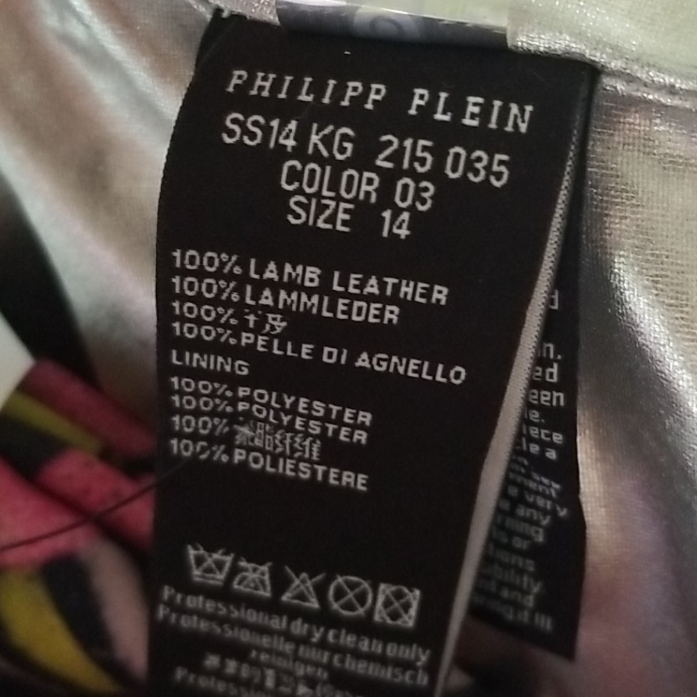 Pink leather Philipp Plein 0 2 petite XS skull - Picture 8 of 10